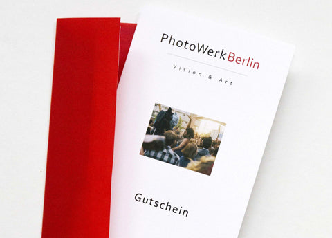 Originaler Geschenkgutschein im schicken Umschlag, gift voucher